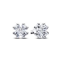 Orecchini Pandora Donna Stone Cluster in Argento Cubic Zirconia 294500C01